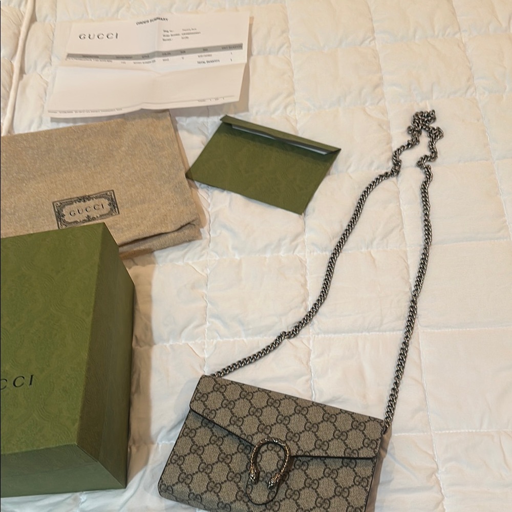 Gucci Women's Black and Gray Bag